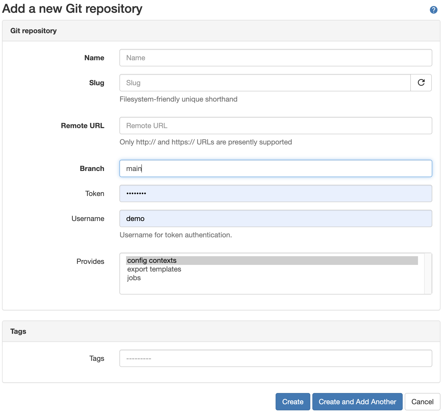 Add a New Git Repository